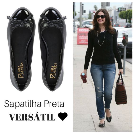 Sapatilha preta com jeans é uma ótima opção para estar confortável para resolver seus compromissos de sábado, domingo, segunda, terça ❤️... Não tem dia nem hora, ela é versátil e pode ser usada sempre, sem segredo nenhum! 😍 Quem também ama sapatilha preta? #sapatilhapreta #amosapatilhapreta Por R$69,90 disponível na loja virtual!