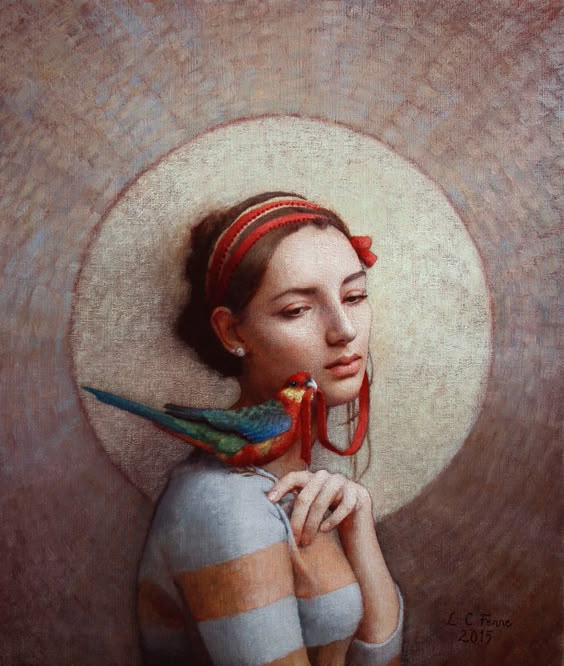 Louise Fenne "Possesser No. 6" - 27.5x23.5, oil on canvas - at Principle Gallery