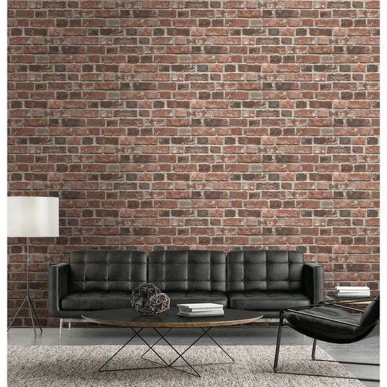 Transform Transform Red Brick Peel And Stick Wallpaper Lowes Com In 2020 Peel And Stick Wallpaper Red Brick Wallpaper Red Bricks