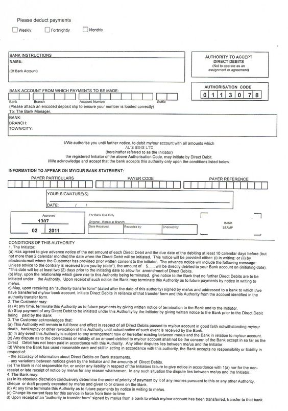 Life would be more interesting if you read this information - direct debit form Life would be more interesting if you read this information - direct debit form