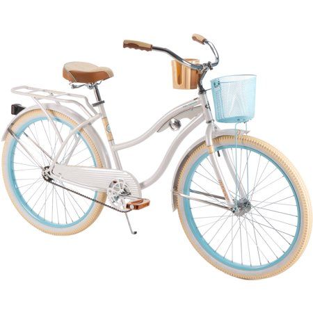 Blue Huffy 26/" Nel Lusso Women/'s Beach Cruiser Bike