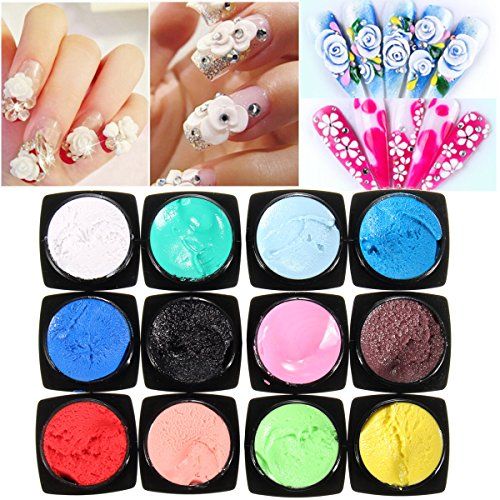 Uv Gel Nail Polish Dancingnail 12 Colors Nail Glitter 3d Sculpture