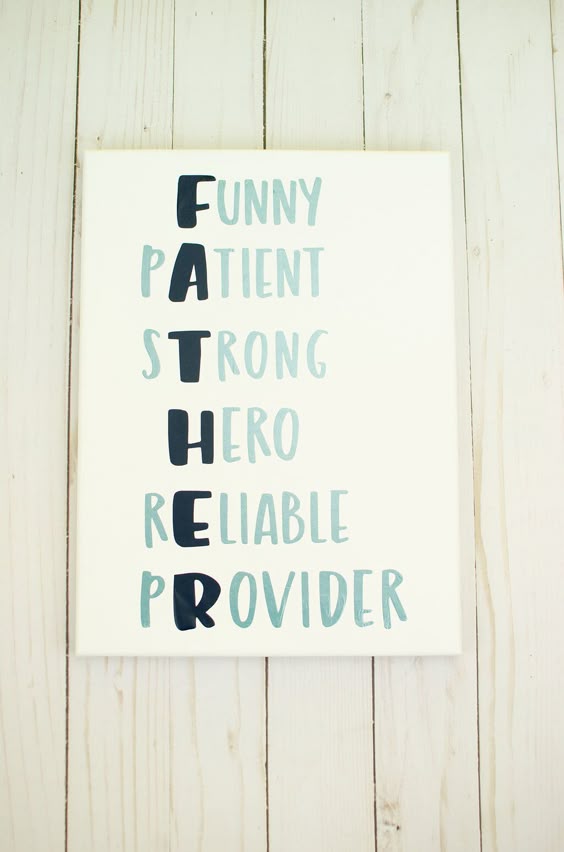 I\'m planning some fun Father\'s Day gift ideas early so we all can get prepared. I want to show you guys how we made this great DIY Father’s Day Canvas.