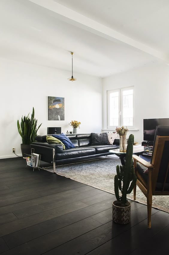 Phong thủy phòng khách tuổi Quý hợi với bộ sofa da nhập khẩu