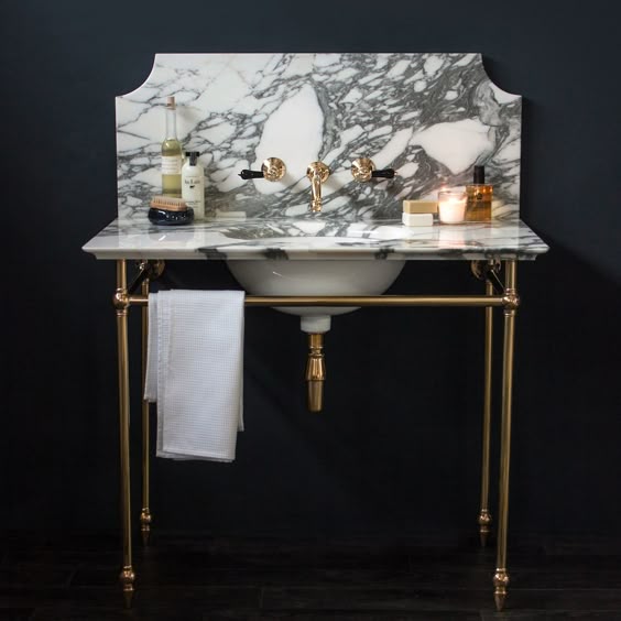 Catchpole & Rye basins are available in a range of marbles, finishes and silhouettes to complement any property. #marble