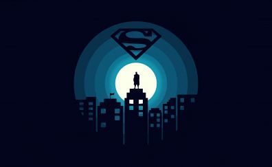 Superman, minimal, art wallpaper