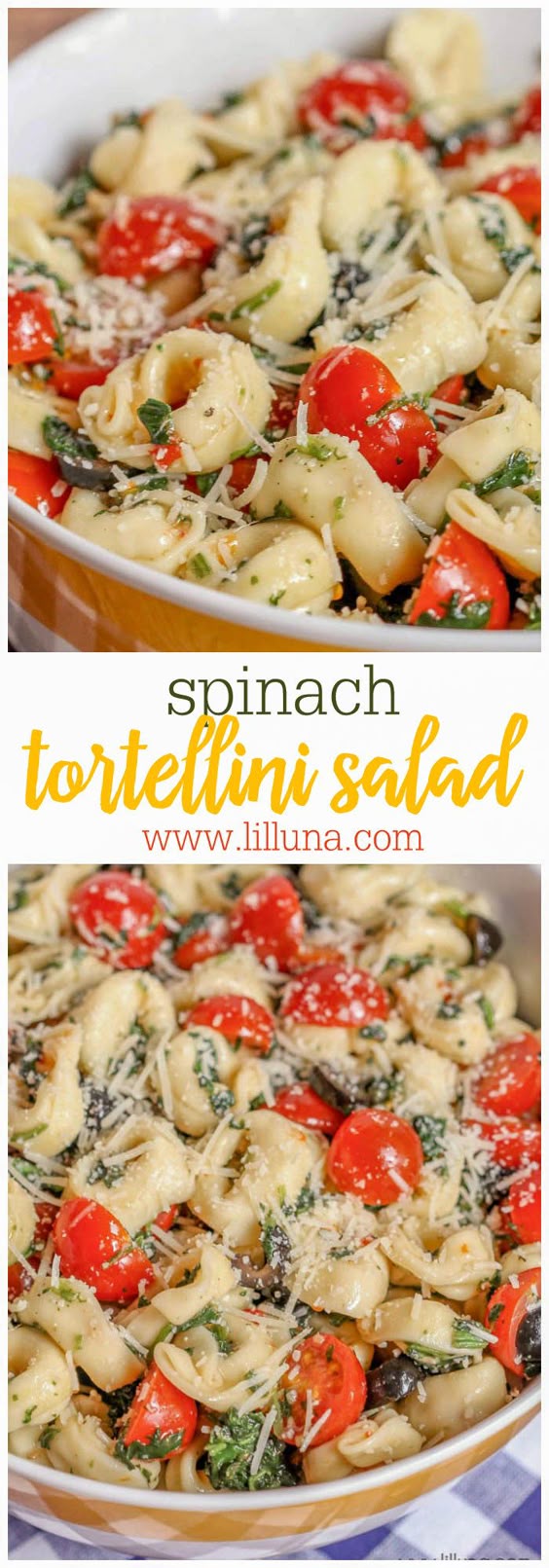 Spinach & Tortellini Pasta Salad Recipe
