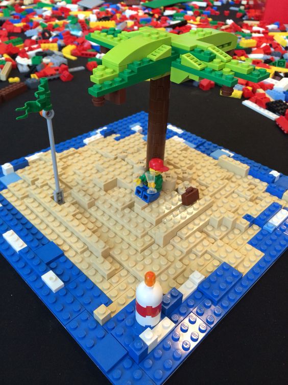 Onbewoond eiland lego