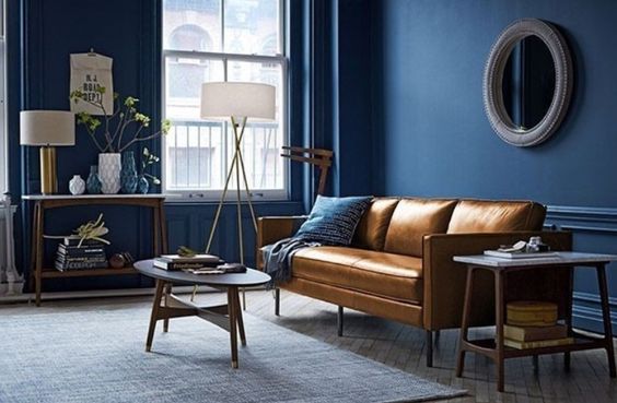 Cửa hàng bán sofa da thật tphcm màu cam rực rỡ mùa hè