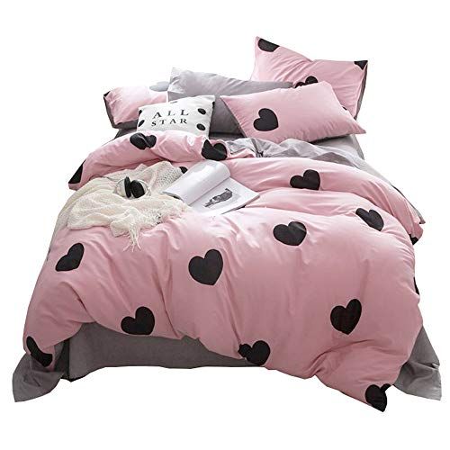 BHUSB 3 Piece Full Bedding Sets Pink Pig Print Kids Queen Duvet Cover Set for Girls Women Soft Cotton Cartoon Comforter Covers for Bedding Collection Full Zipper Closure BHUSB 3 Piece Full Bedding Sets Pink Pig Print Kids Queen Duvet Cover Set for Girls Women Soft Cotton Cartoon Comforter Covers for Bedding Collection Full Zipper Closure
