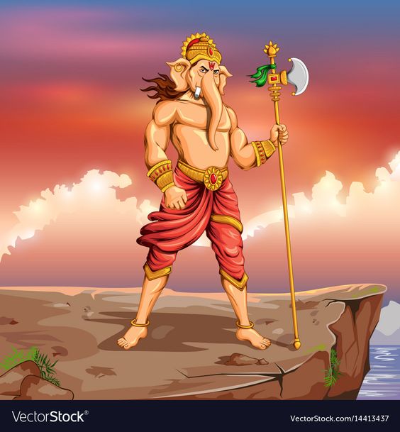 Lord ganapati background for ganesh chaturthi vector image on VectorStock