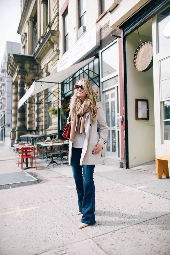 9+1 Classic outfits for Fall | Ioanna's Notebook My Favorite Flare Jeans… | The Stripe | Bloglovin’