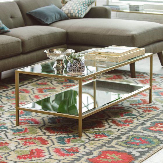 Belham Living Lamont Coffee Table Gold Gold Coffee Table