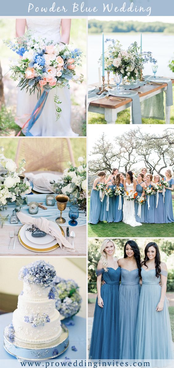 Adorable Shades of Blue Wedding Color Ideas for 2021