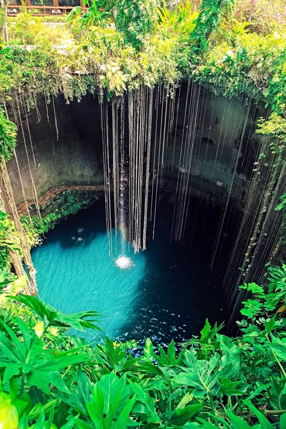 Swimming In The Sacred Ik Kil Cenote