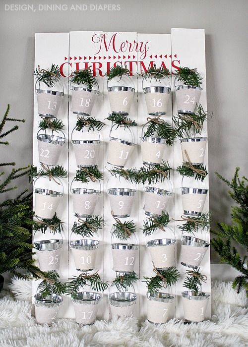 DIY Advent Calendar (made with the help of the Silhouette) - Design, Dining + Diapers