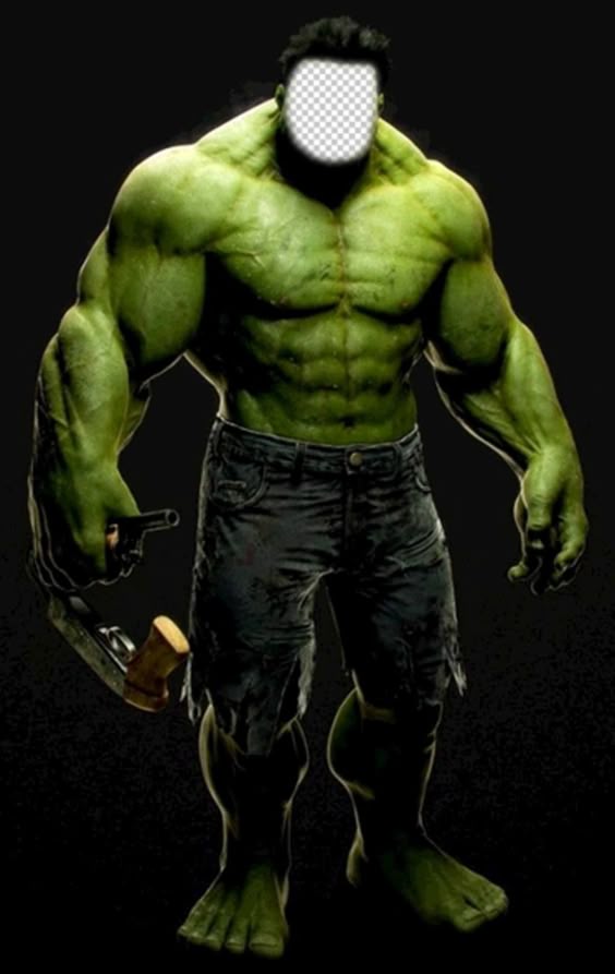 Fotomontaje de Increíble Hulk para ponerle tu cara