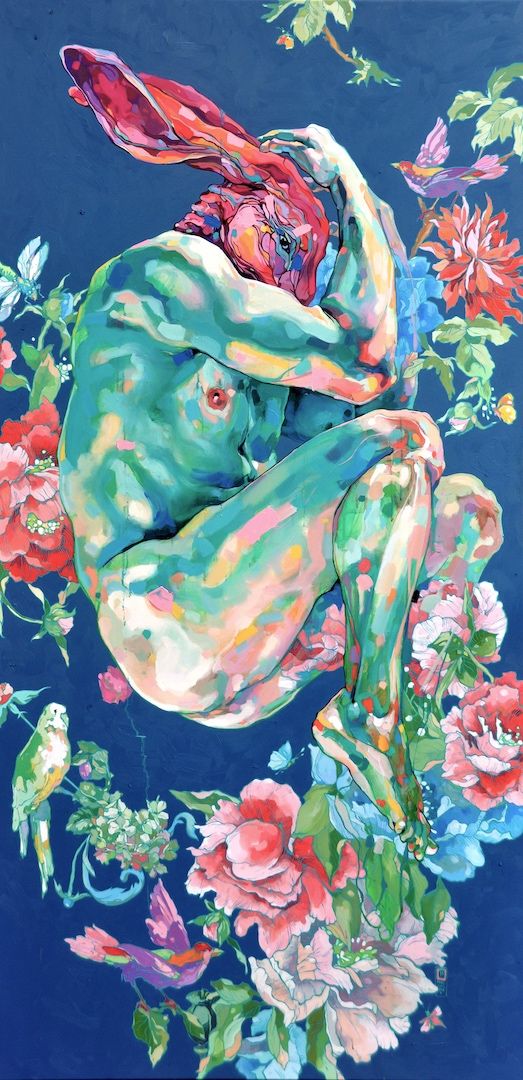 Dominik Jasinski - Bunny boiler 2018 olej plotno 200x100 Dominik Jasinski - Bunny boiler 2018 olej plotno 200x100