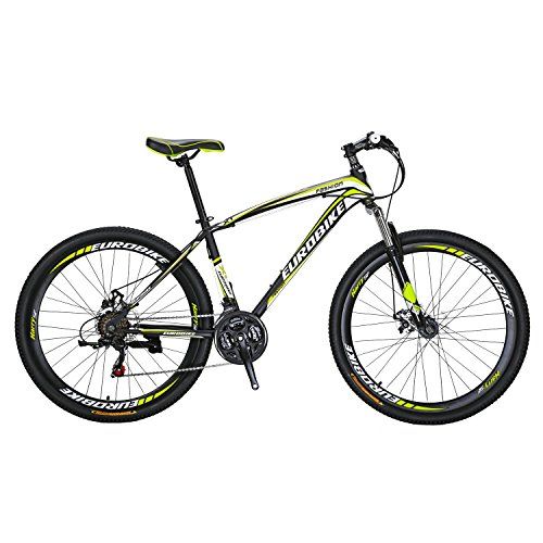 27.5/" Full Suspension Mountain Bike 21 Speed Mens Bicycle Dual Disc Brakes MTB