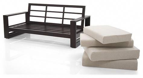 Parsons Wooden Sofa 2 1 Set Sillonesmodernos Designs Furniture Design Chair Wooden Sofa Designs, Simple Iron Sofa Set Design