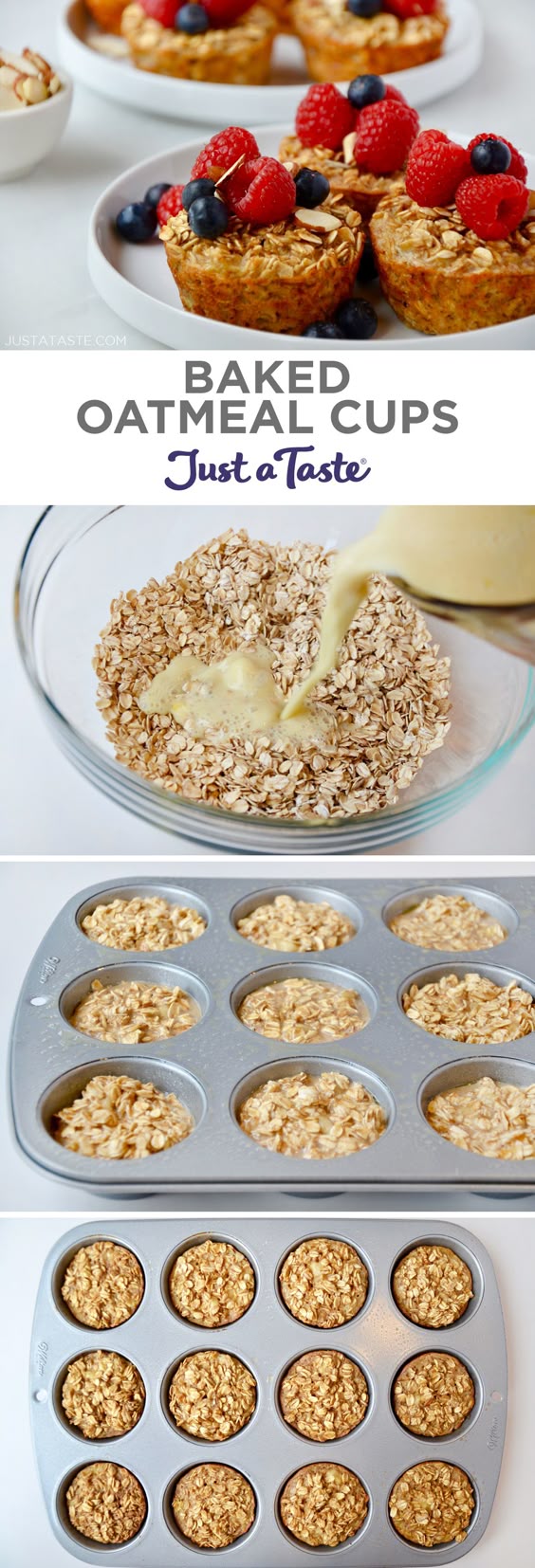 Baked Oatmeal Cups (Freezer-Friendly) Baked Oatmeal Cups (Freezer-Friendly)