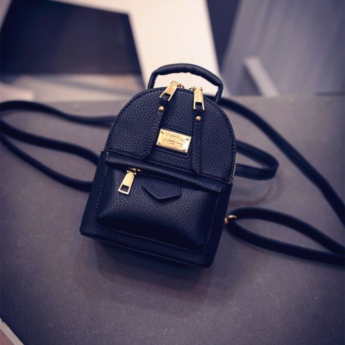 Convertible Small Mini Faux Leather Backpack Rucksack Shoulder Bag Purse Studded Convertible Small Mini Faux Leather Backpack Rucksack Shoulder Bag Purse Studded
