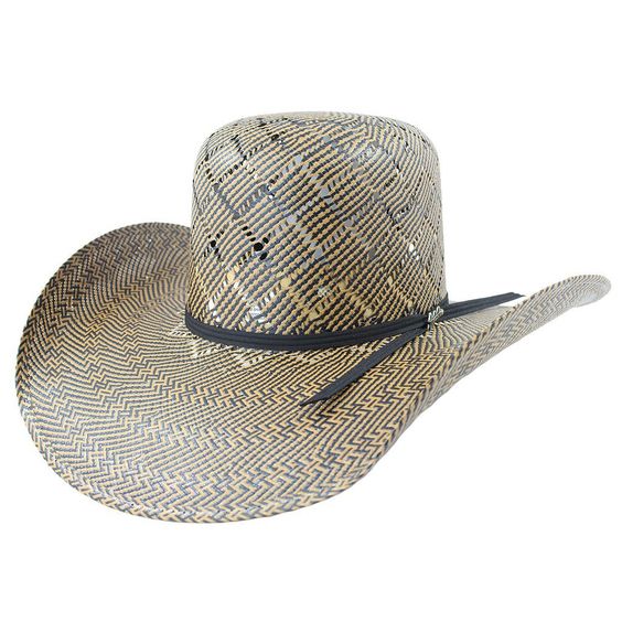 Bullhide The Guru Natural and Black 100X Shantung Panama Straw Western Hat 2935