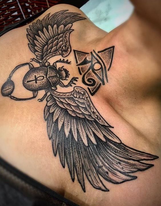 Dark Skin Tattoos All Seeing Eye Collar Tattoo Dark Skin Body Art Tattoo Ideas And Inspiration Dark Skin Tattoo Collar Tattoo Egyptian Eye Tattoos