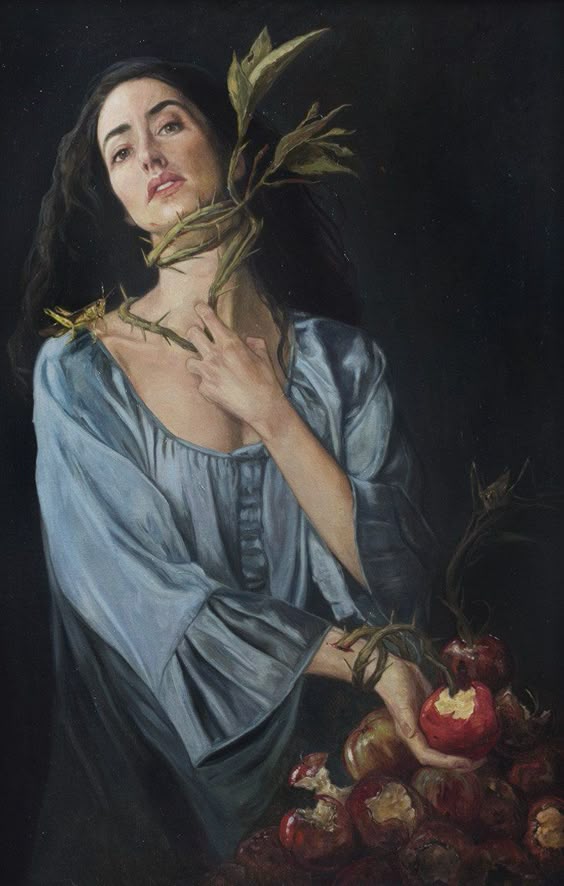 GLUTTONY Gail Potocki The Seven Deadly Sins Fine Art Print Printed on heavy archival watercolor paper with deckled edges Pencil signed by artist