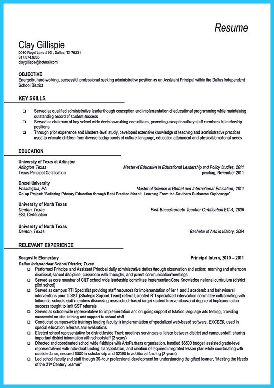 awesome An Effective Sample of Assistant Principal Resume, Do - resume teacher assistant awesome An Effective Sample of Assistant Principal Resume, Do - resume teacher assistant