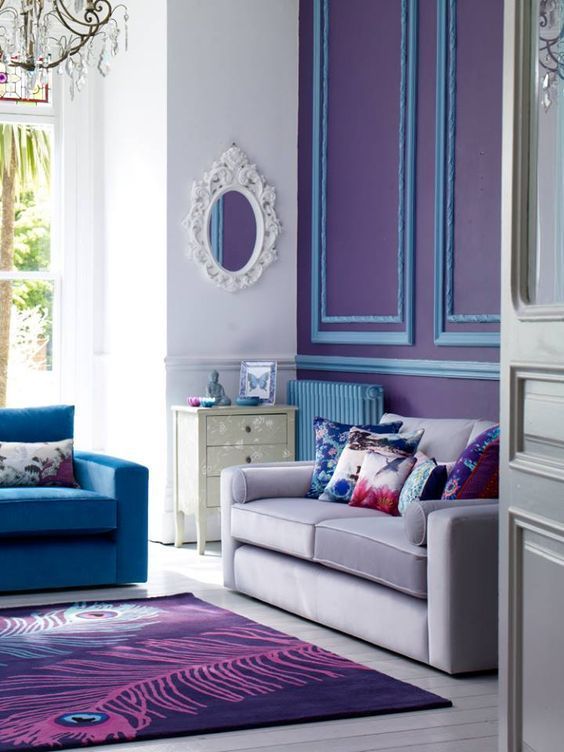 Navy Blue Purple Home Decor Inspiration Purple Home Decor Home Decor Purple Home