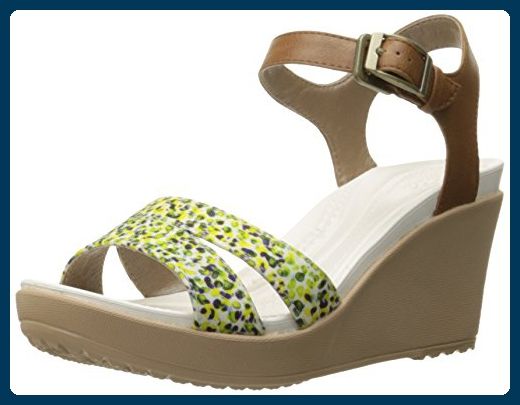 Crocs - Frauen Leighii Anklestrap- Graphic Keilsandale EUR: 41 Hazelnut/Gold Crocs - Frauen Leighii Anklestrap- Graphic Keilsandale EUR: 41 Hazelnut/Gold
