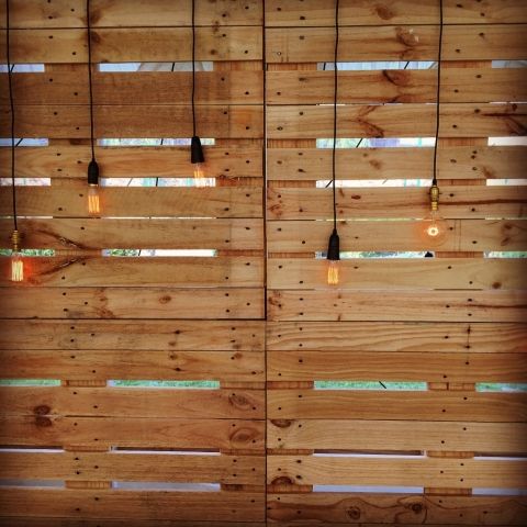 A Buddy Of Ours Came Up With This For Wedding Decoration Idea Brilliant Using Wooden Pallets An Clear Lights DIYWEDDING A Buddy Of Ours Came Up With This For Wedding Decoration Idea Brilliant Using Wooden Pallets An Clear Lights DIYWEDDING