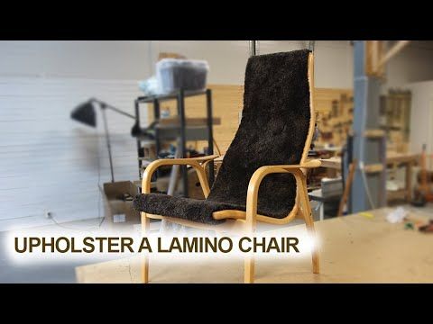 How to upholster a Lamino lounge chair (klä om lamino) - YouTube