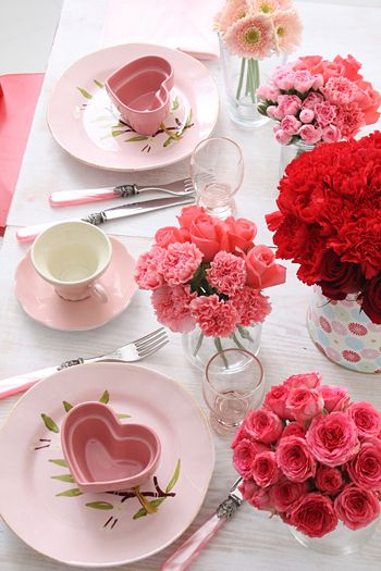 Valentine's Day tablescape