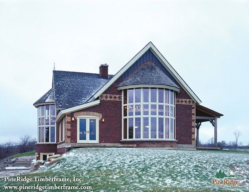 Custom Timber Frame Home Pineridge Timberframe Ranch Style House Plans Prefab Homes Ontario Vacation House Plans