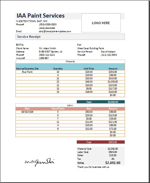 Painter receipt template at receipts-templates Microsoft - cash receipt voucher word format Painter receipt template at receipts-templates Microsoft - cash receipt voucher word format