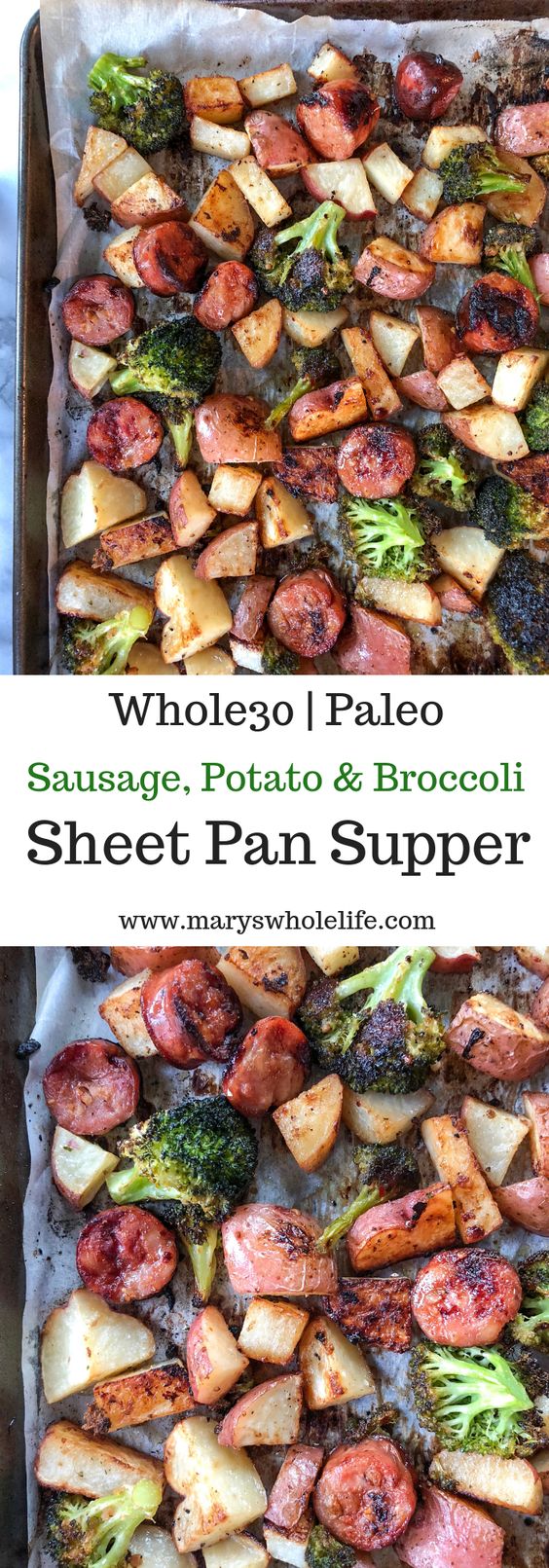 Sausage, Potato & Broccoli Sheet Pan Supper