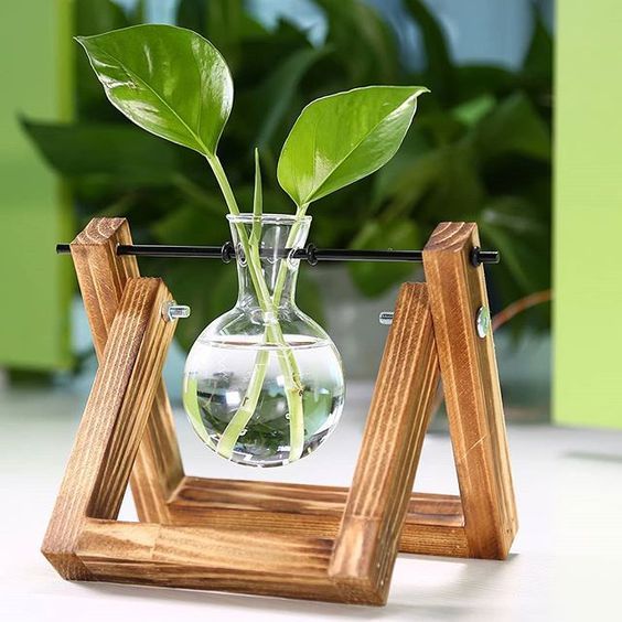 Design 8 Craft Trade Brass/Wooden Flower Pot Vase Set of 2 Decorative Printed Showpiece for Home Décor/Lounge/Dining Area/Living Room Design 8 Craft Trade Brass/Wooden Flower Pot Vase Set of 2 Decorative Printed Showpiece for Home Décor/Lounge/Dining Area/Living Room