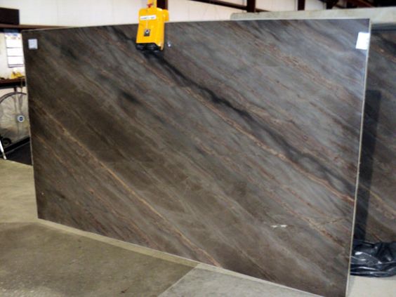 Elegant Brown quartzite slab 34381