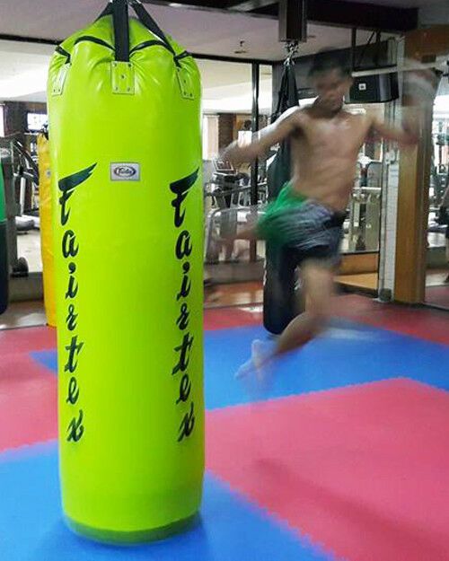 GENUINE Fairtex Muay Thai Kick Boxing K1 MMA 7ft Pole Heavy Bag HB7 UnFilled GREEN COLOR