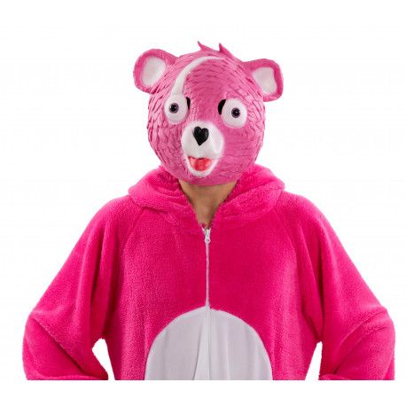 Mascara Fortnite Skin Oso Rosado lider Equipo Cariñoso Mascara Fortnite Skin Oso Rosado lider Equipo Cariñoso
