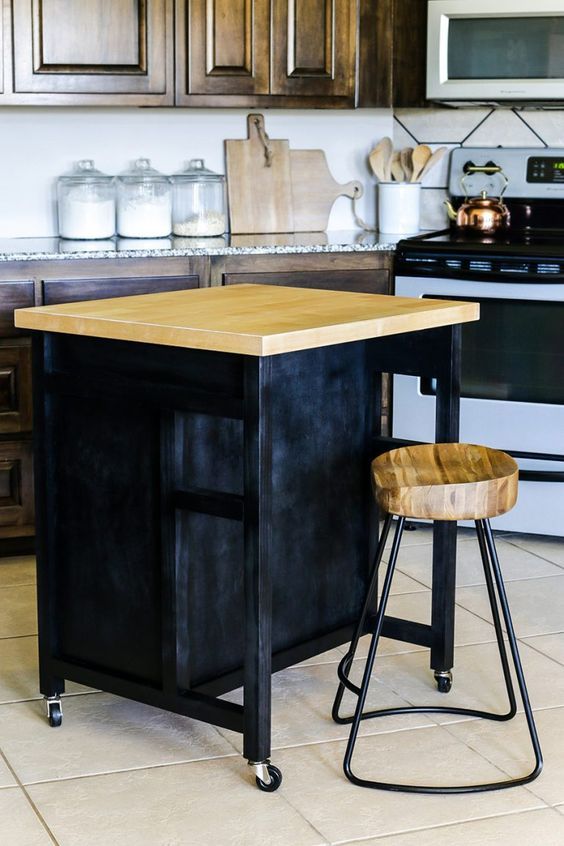 30 Kitchen Island Ideas To Add That Perfect Blend Of Drama Design Hike N Dip Diy On Wheels Rolling 30 Kitchen Island Ideas To Add That, How To Add Wheels A Kitchen Island