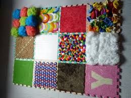 Resultado De Imagen Para Alfombra Sensorial Casera Tablero De Estimulación Sensorial Texturas Para Niños Actividades Sensoriales Infantiles