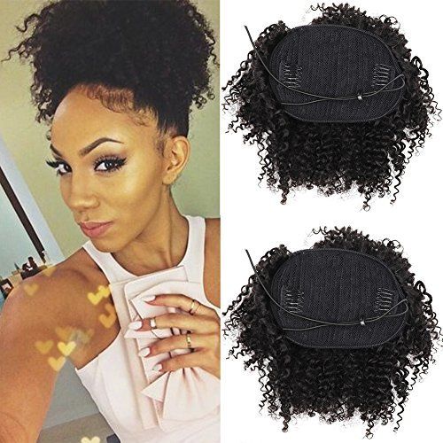Amazon Com Full Shine 10 7 Pieces 100g Afro Short Curly Clip In