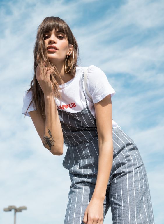 jumpsuit outfit, graphic tee outfit, layering outfit, spring outfit, women's fashion, 2020ave, overalls outfit. valentine's day