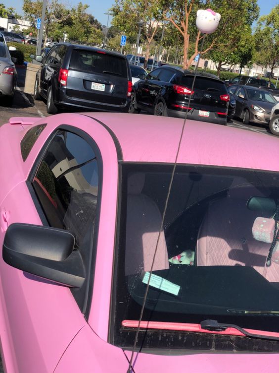 Hello Kitty Pink Car