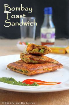 Bombay Masala Toast Sandwich | Potato stuffed Sandwich Recipe