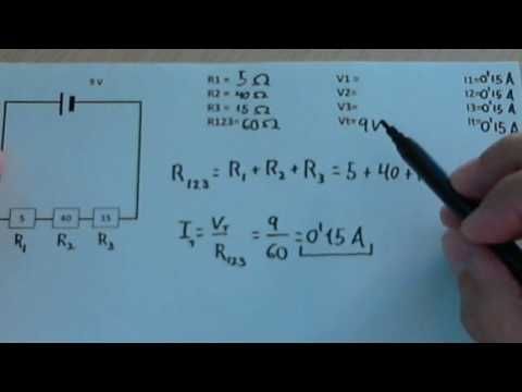 Resolver Un Circuito En Serie Intensidad Voltaje Y Resistencia Youtube Circuito En Serie Circuito Circuitos