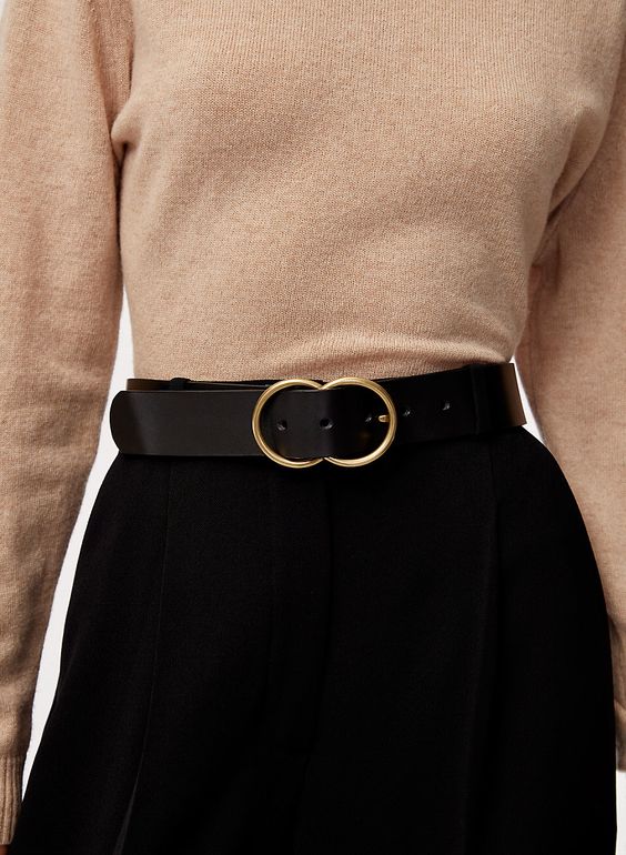 Double D Ring Belt Black Red Leather D Ring Belt Double Loop belt Tying Belt Mens D Ring Belt Double Circle Belt D Ring Belts